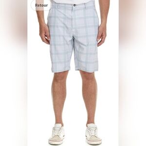 NWT!! Suko Jeans | Gray Hybrid Plaid Shorts with Lightweight Design, Size 36